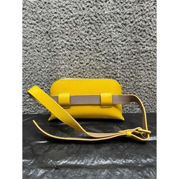 Nora Lozza Women\'s Textured Leather Adjustable Waist Pack Belt‎ Bag Yellow main image 10